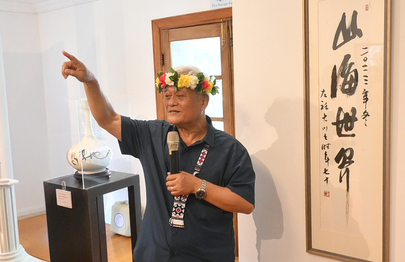以筆墨開啟文化共生與跨域對話　孫大川「原漢共生之像」書法展開展圖片